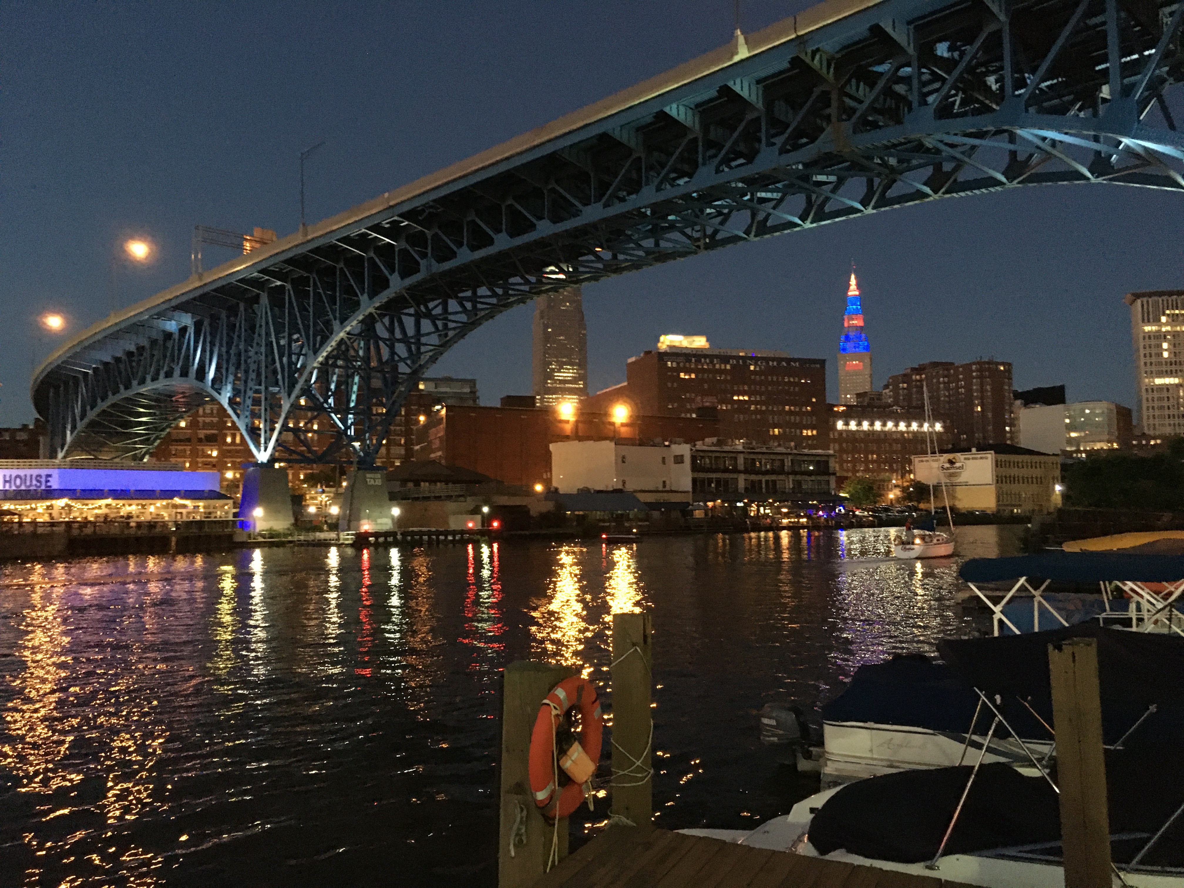  Downtown Cleveland - The Cuyahoga River at 