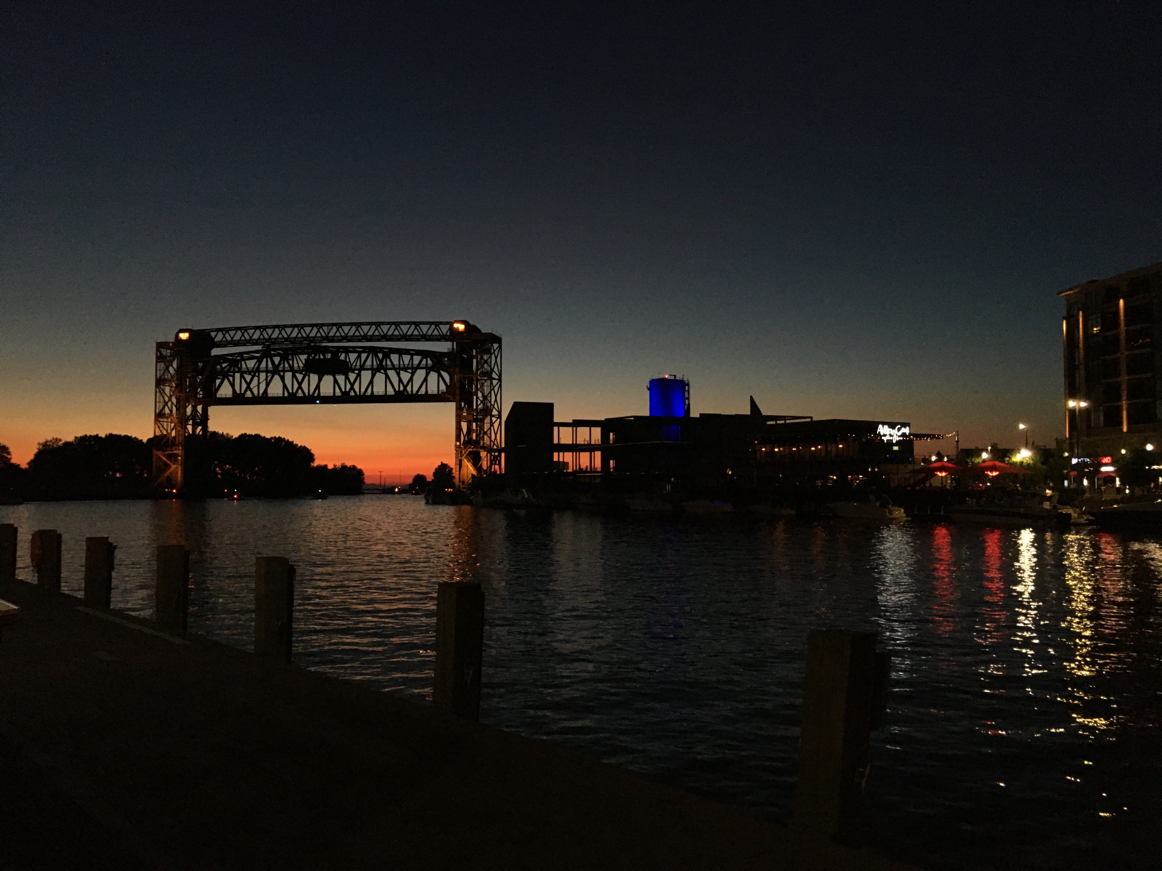  Downtown Cleveland - The Cuyahoga River at 