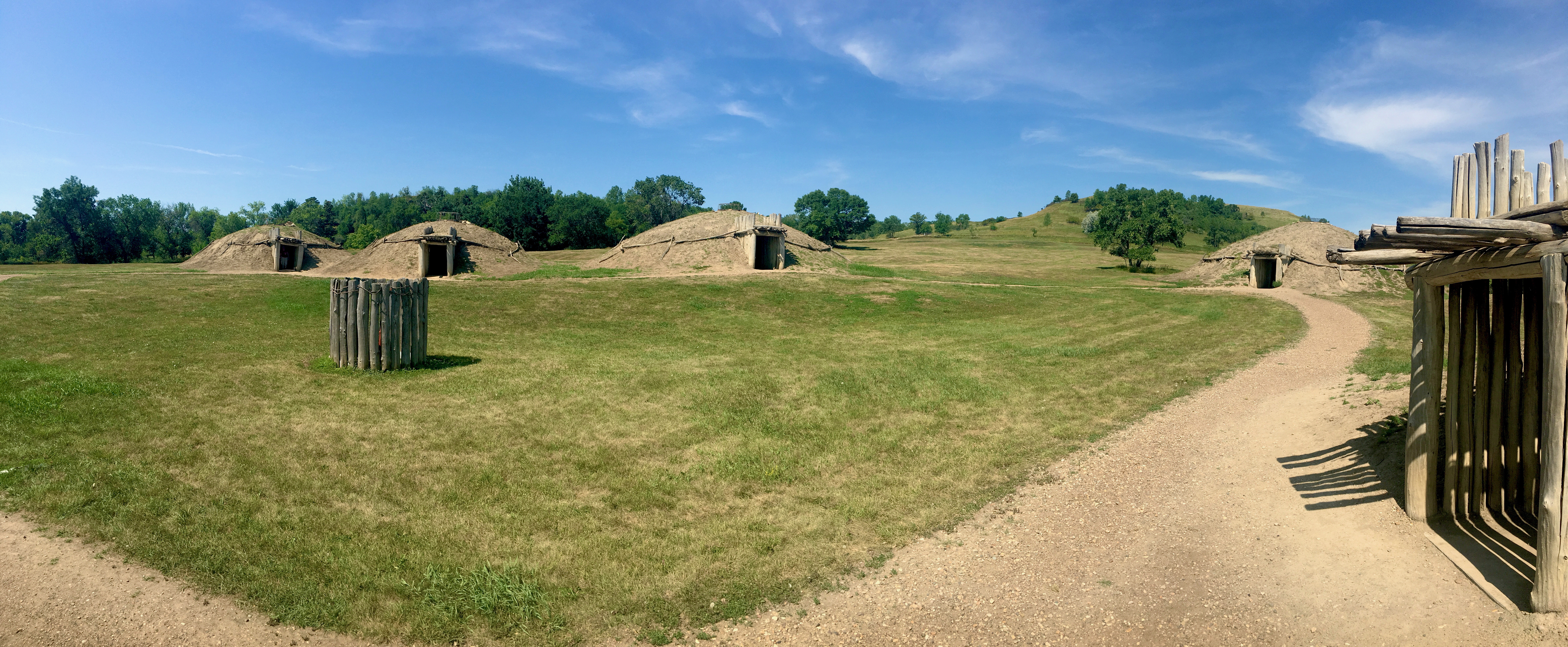  [Recreated] Mandan [Numakiki] (native American) Indian Village at Abraham Lincoln State Park  