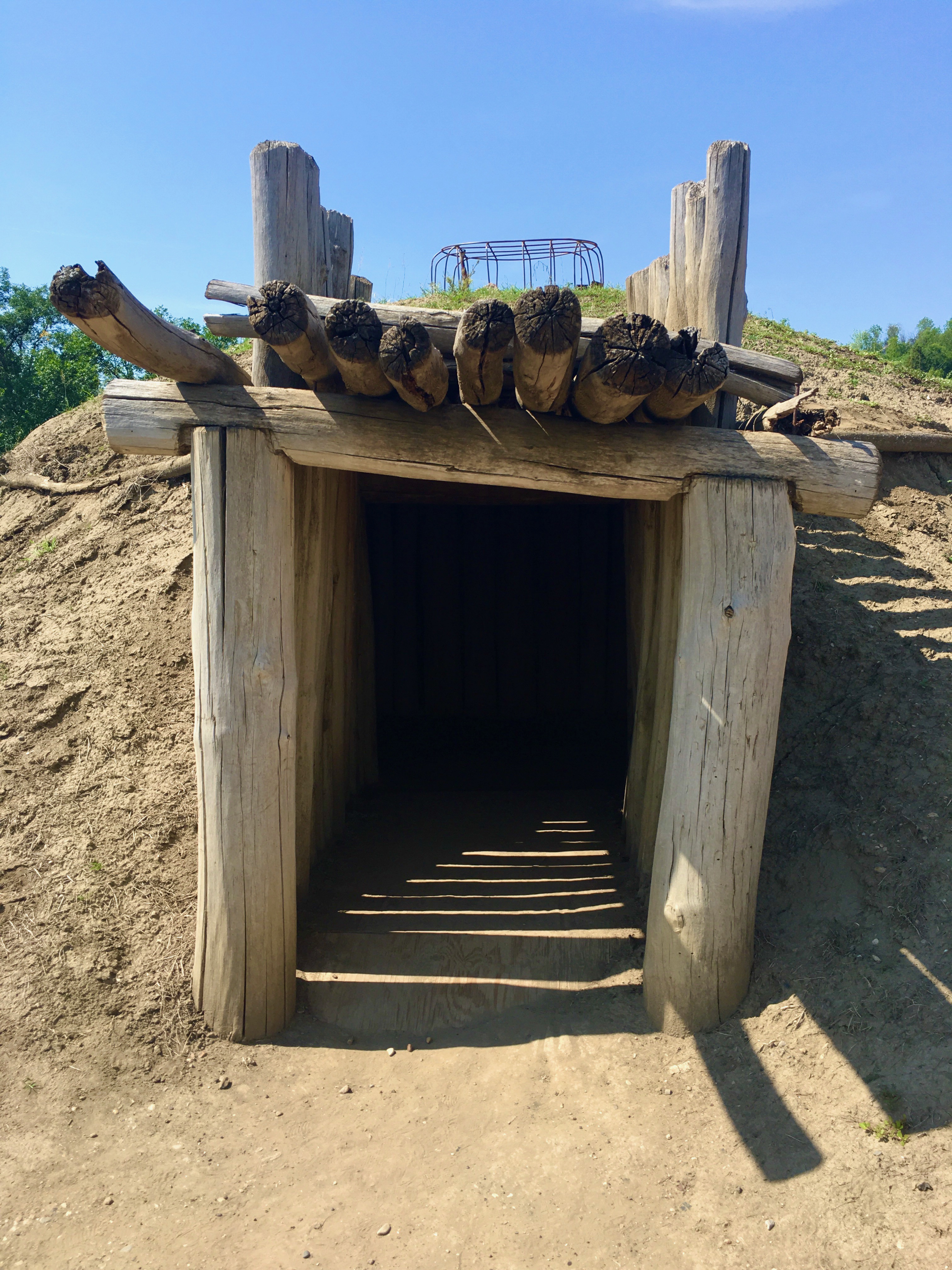  [Recreated] Mandan [Numakiki] (native American) Indian Village at Abraham Lincoln State Park  