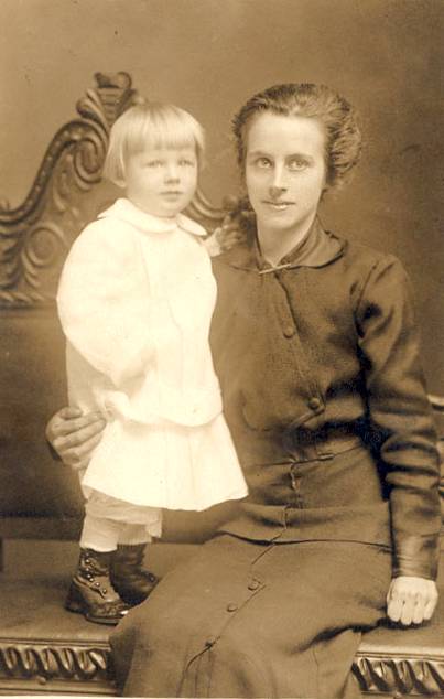  Mary Alice Harbert-Smith  (and son) Harley-Age 2  circa 1915 