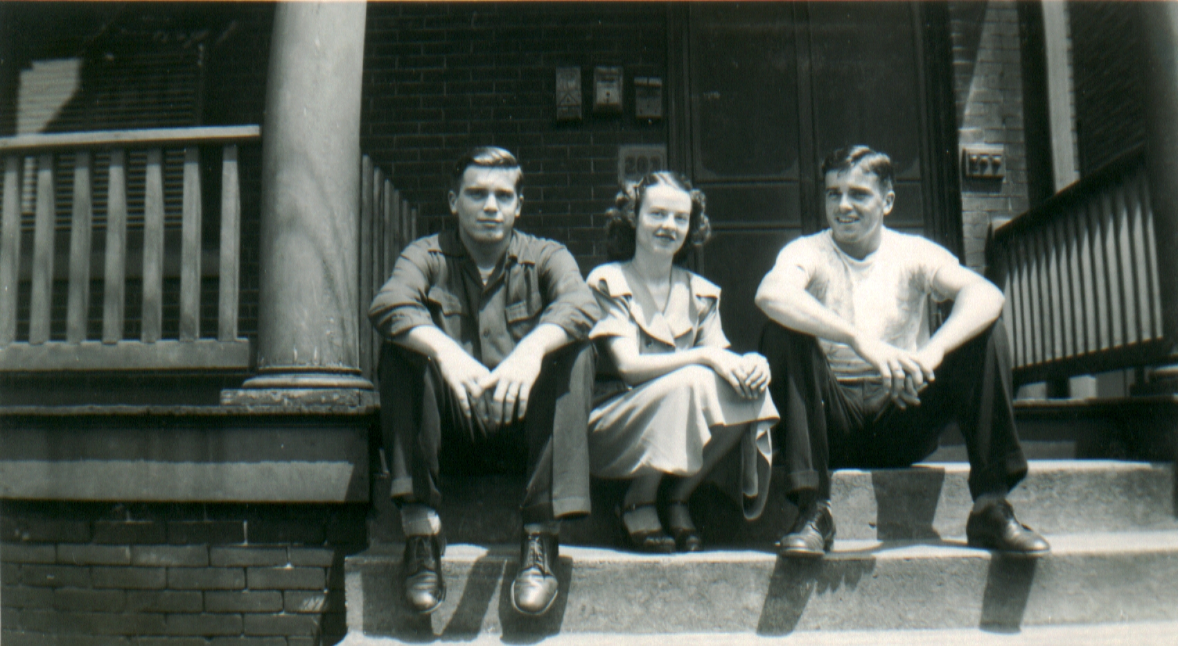  Harold, Annette & Hughie Harbert July 3, 1949, Pittsburgh PA 