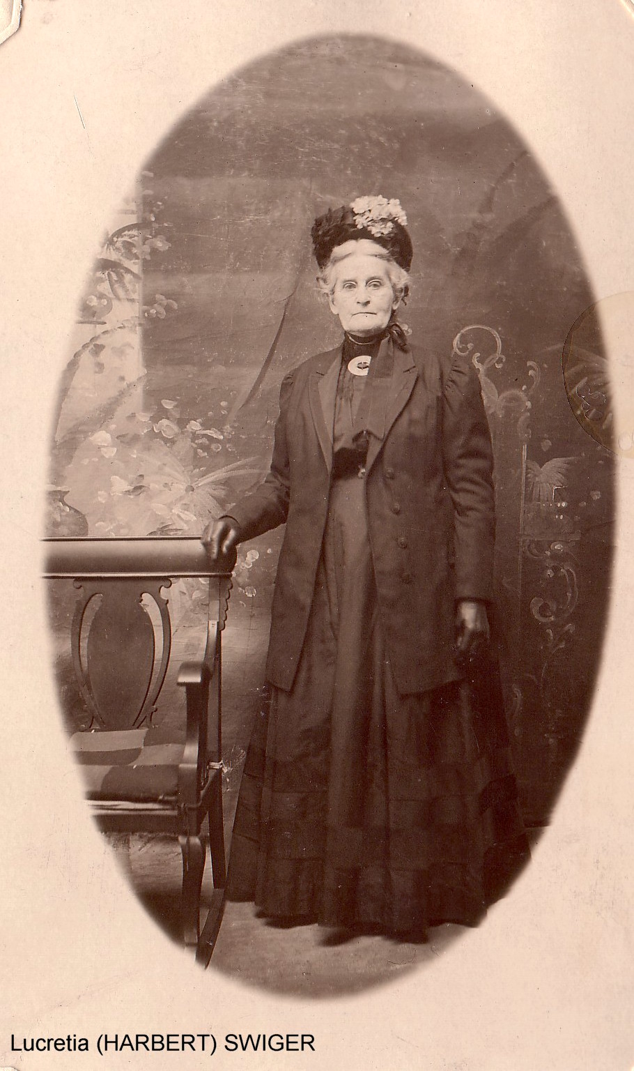  Lucretia Harbert-Swiger (daughter of Noah J Harbert & Acsah Shinn;  2nd wife of Lewis Swiger) 