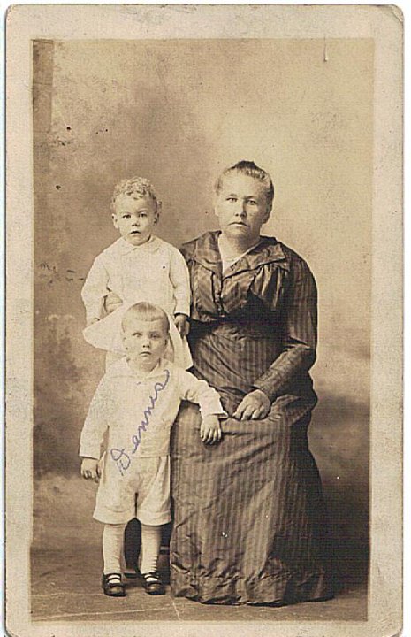  Sarah E Hall (wife of Elmore C Harbert) with grandson Dennis Raydo Harbert (son of Jesse G. Harbert) 