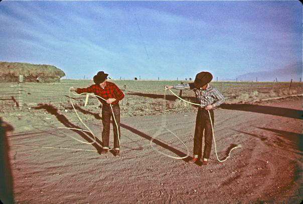  Harry & Bob Harbert - spinnng their ropes 