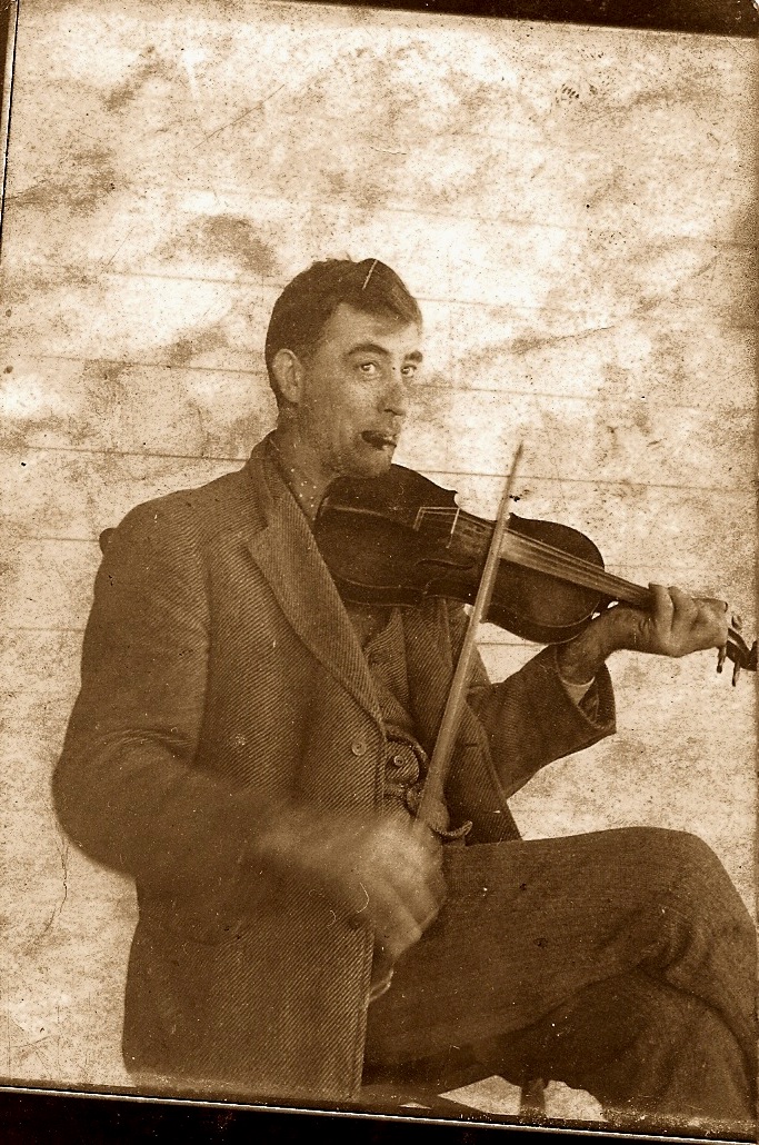  Jacob Harbert (son of Benjamin Washington Harbert & Margaret Moore) - playing his fiddle 