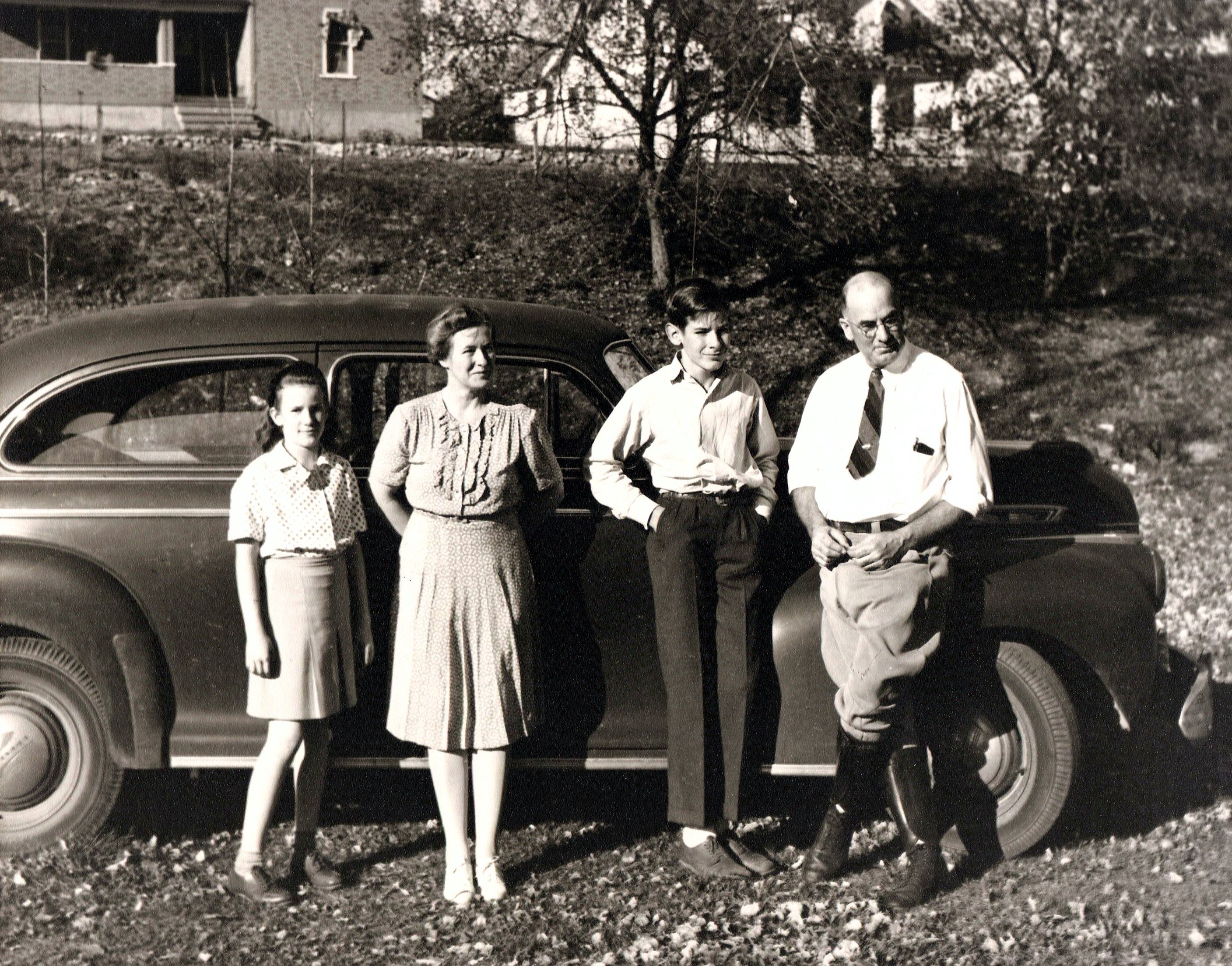  Florence Lillie Harbert, mother Hannah Turman-Harbert, Guy Morley Harbert Jr & Sr - about 1942  