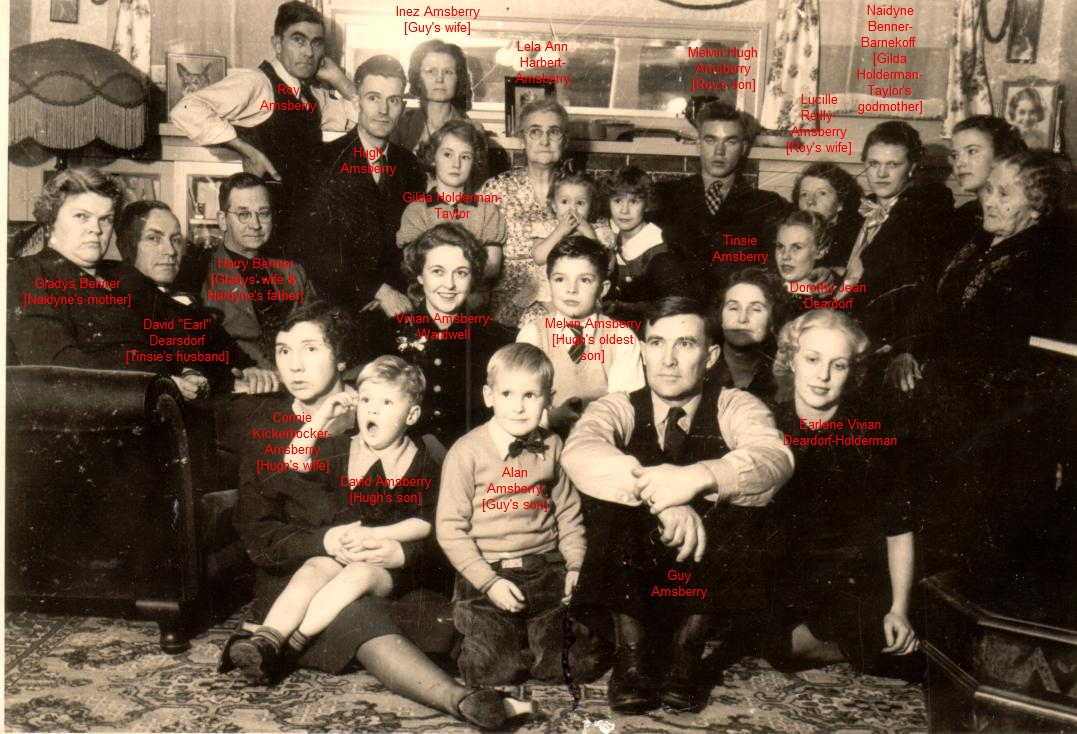  Amsberry Family & Friends - about 1936 