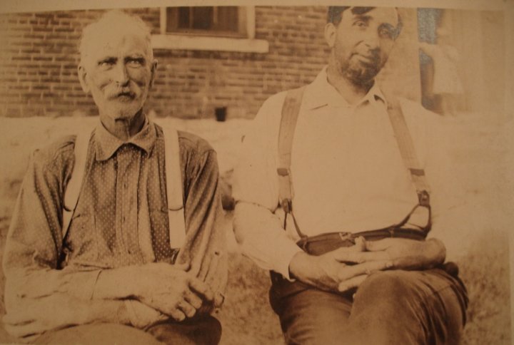  Older man (?) & Nathan Goff Harbert (right) 