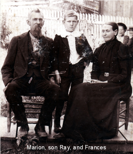  Marion, Ray (son) & Frances (Harbert) Cunningham 