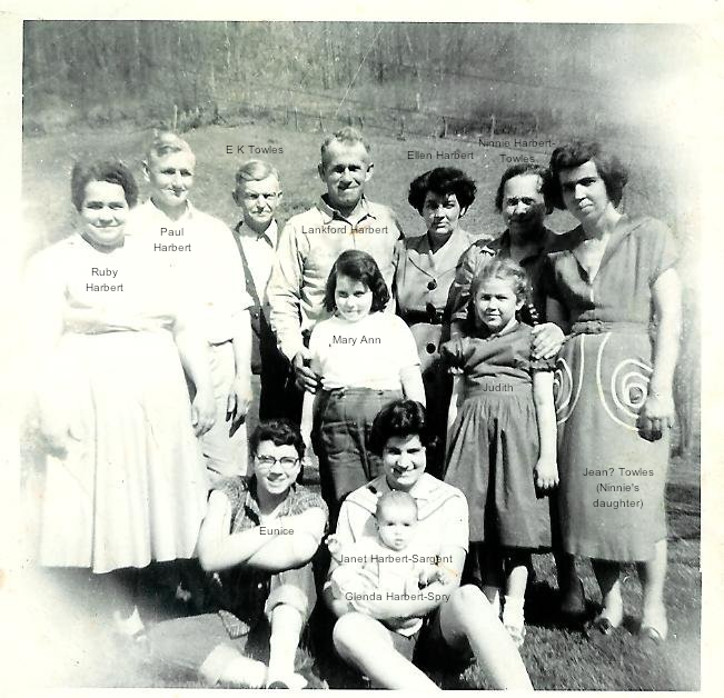  Lankford & Ellen Harbert & Family - Aug 1957 