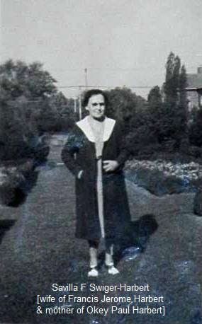  Savilla F Swiger-Harbert - wife of Francis Jerome Harbert 
