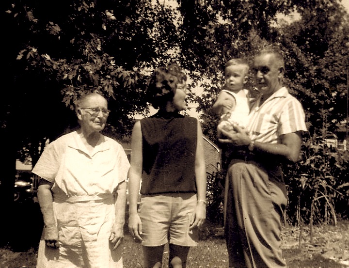  4 Generations:  Daisy Shreve-Harbert, Toni Jo Harbert, Lloyd R Bunnell & Robert Wayne Harbert  