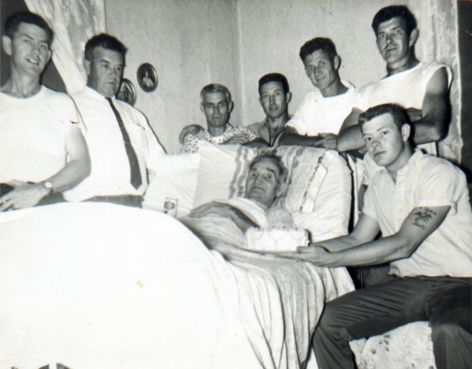  Clyde Calvin Harbert - surrounded by sons 