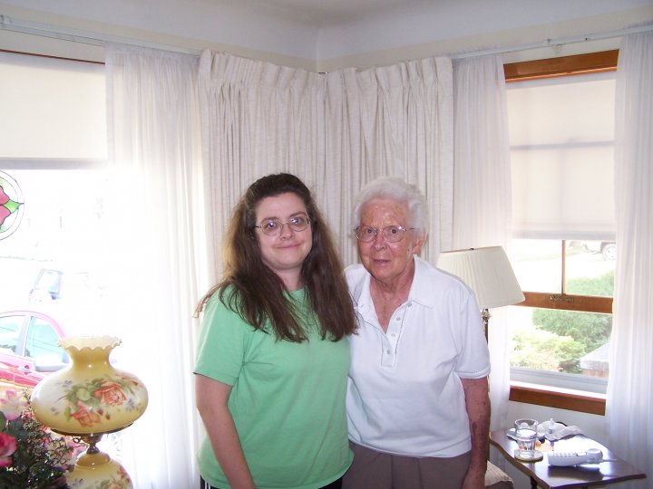  Ken's daughter Jen Harbert-Gouger with grandmother Rose Harbert 