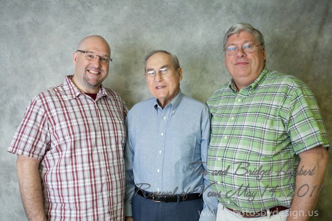  David (right) with son Tim & father Max 
