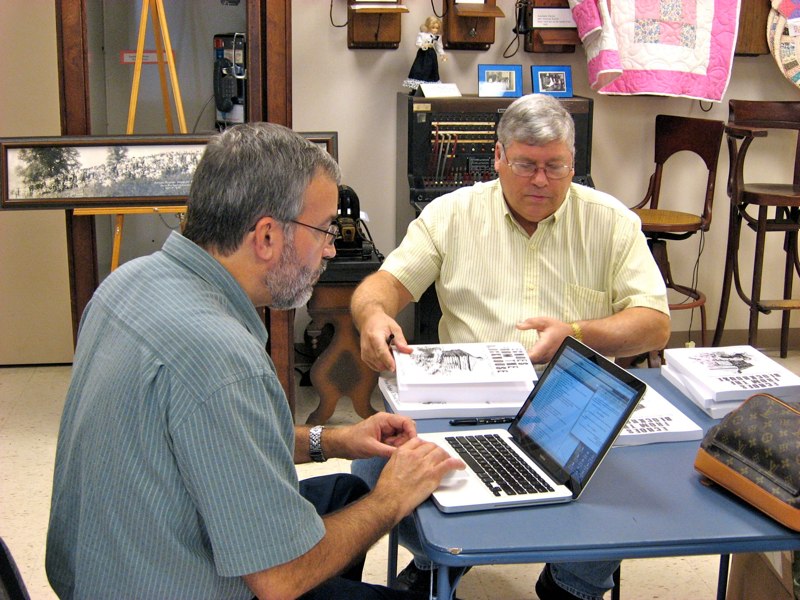 September 24, 2011 - David (right) and I at a book signing in Shinnston, WV 
