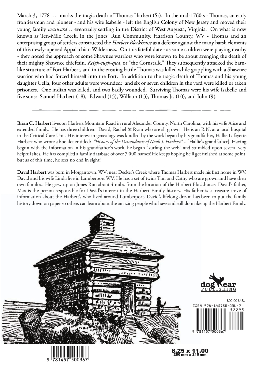  Our book:  Echoes From The Blockhouse - published March 11, 2011 